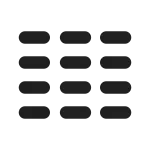 Text Column Three SVG Icon